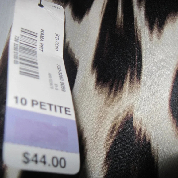 NWT WORTHINGTON  Leopard Print Ruffled Skirt 10 P - Picture 4 of 5